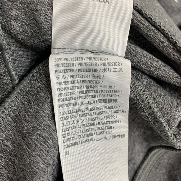 Abercrombie Jacket Women L Large Gray Heather Full Zip Mock Neck Thumbhole Run - Picture 12 of 16